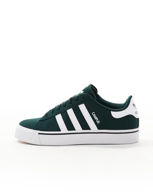 adidas Originals Campus Vulc trainers in dark green | ASOS