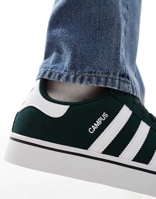 adidas Originals Campus Vulc trainers in dark green | ASOS