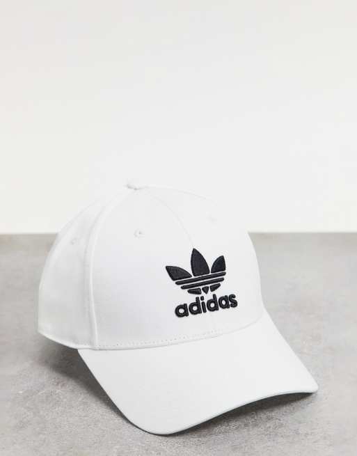 White adidas baseball store cap