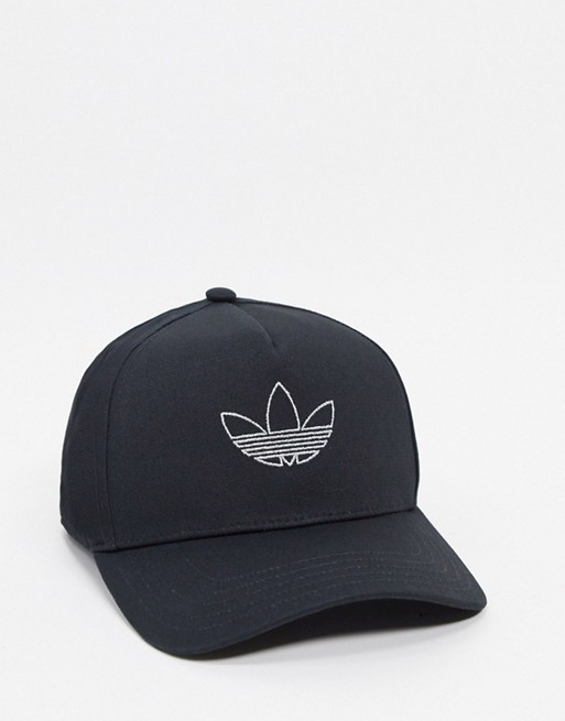 adidas Originals cap with outline trefoil in black