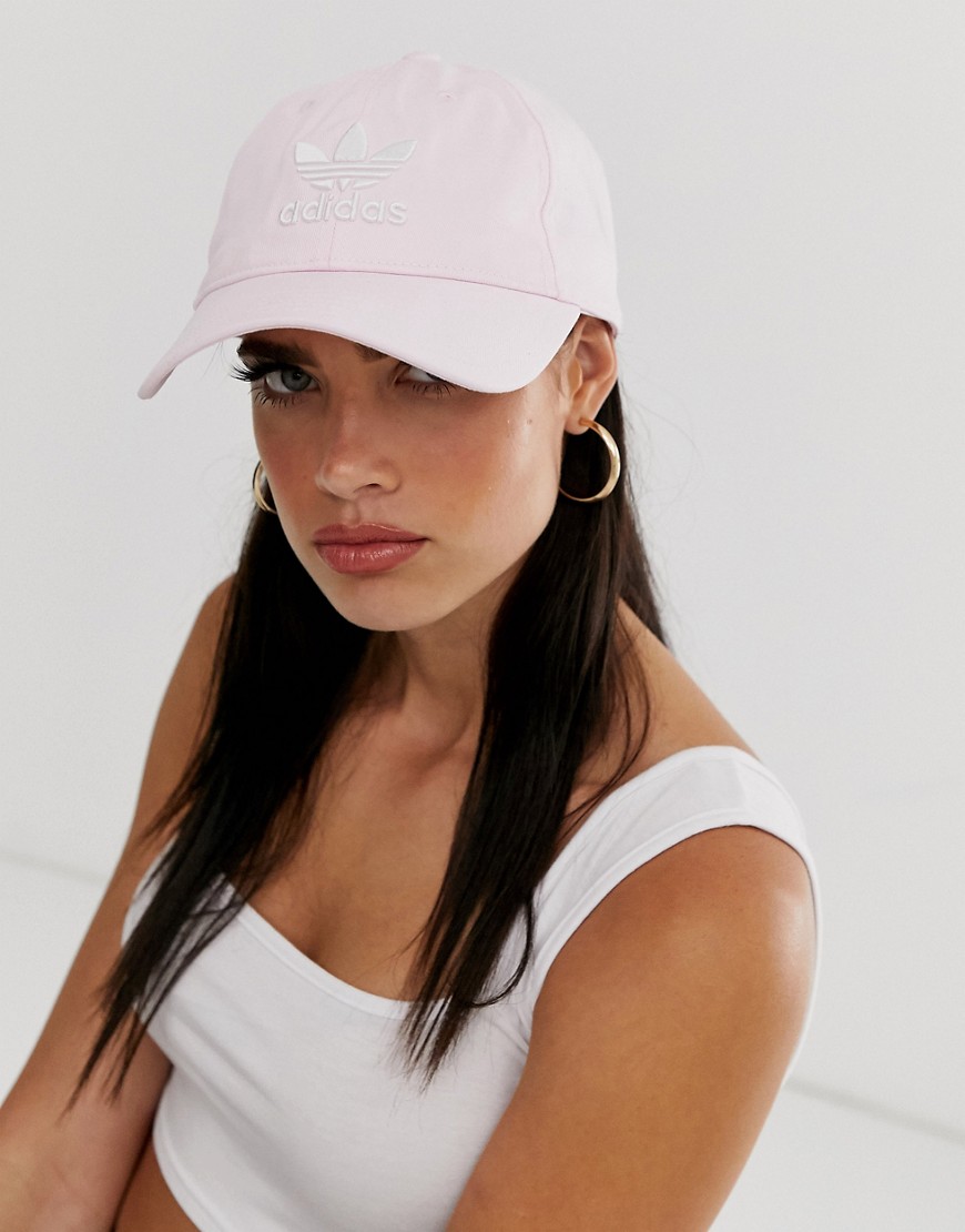 adidas Originals - Cappellino rosa con trifoglio