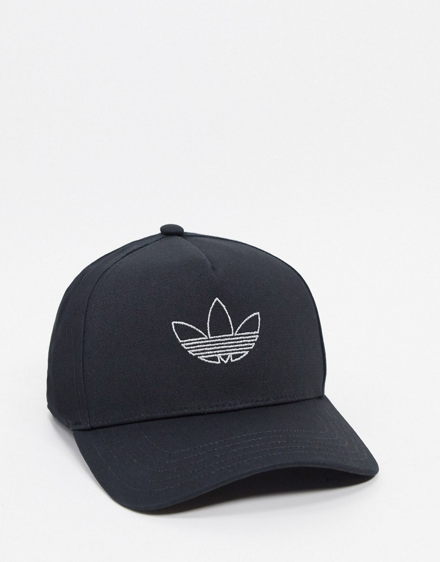 adidas Originals - Cappello con trifoglio nero
