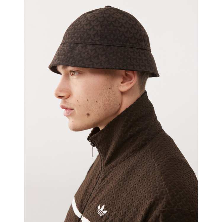 adidas Originals Cappello da pescatore marrone con monogramma ASOS