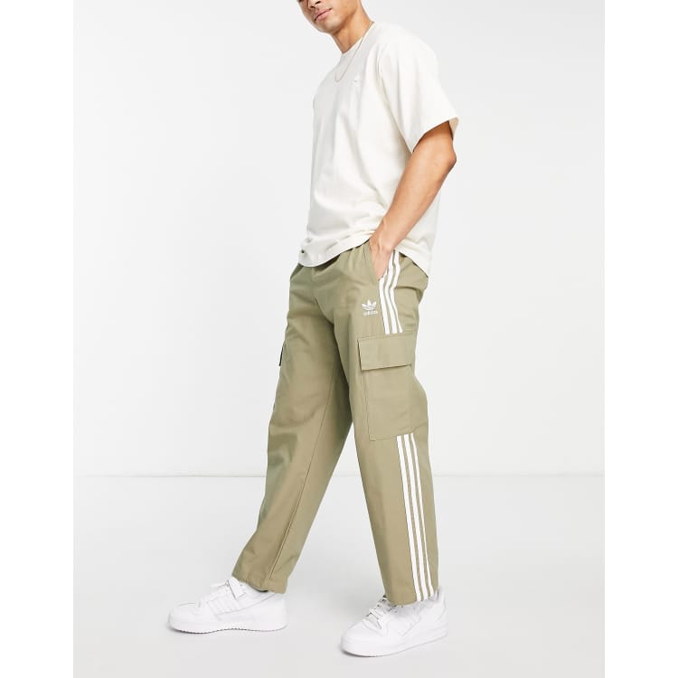 Adidas original 3 outlet stripe pants green