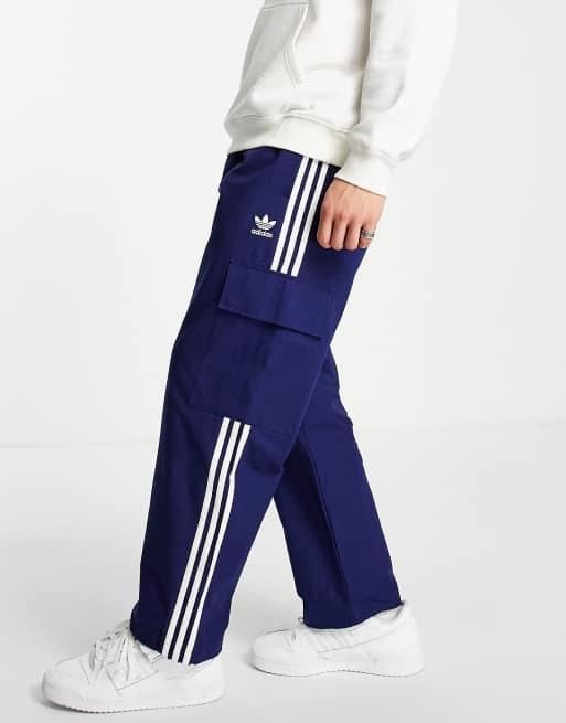 Adidas three stripe online trousers