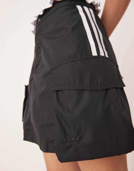 adidas Originals cargo mini skirt in black | ASOS