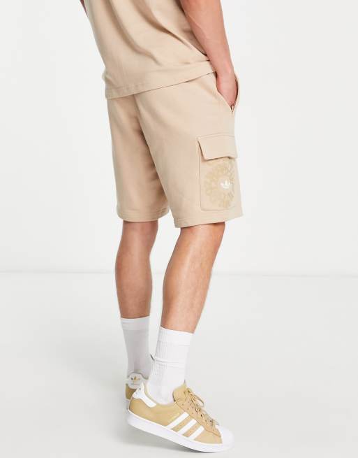 Adidas store beige shorts