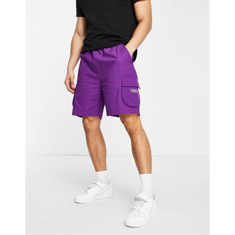 Purple adidas hot sale shorts mens