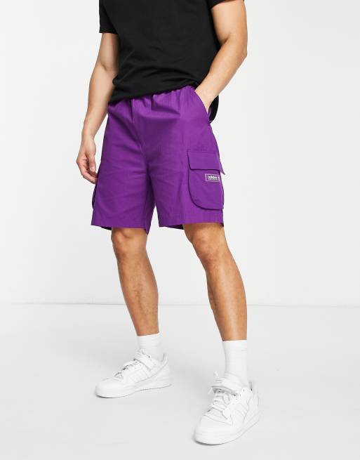 adidas Originals cargo shorts in purple | ASOS