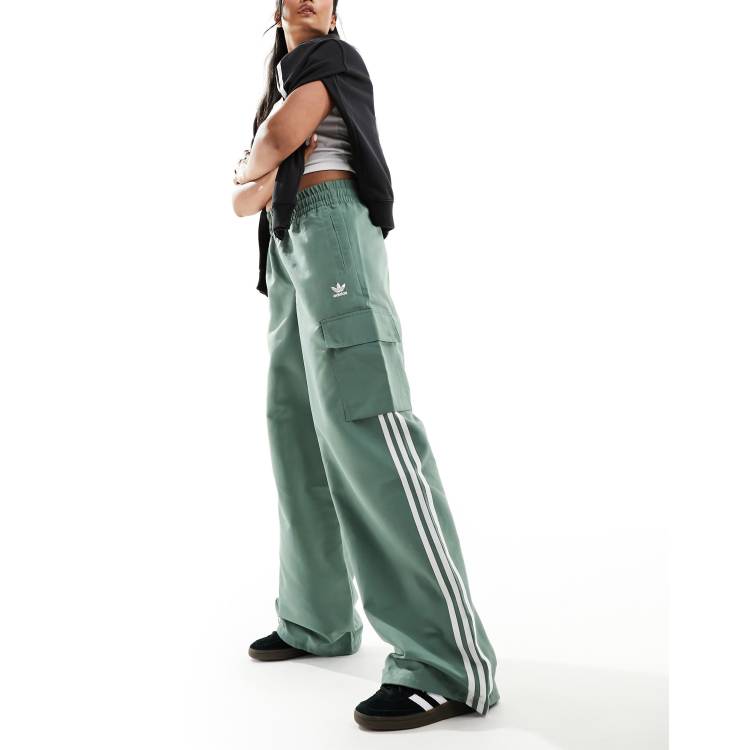 Adidas originals khaki cargo track pants best sale