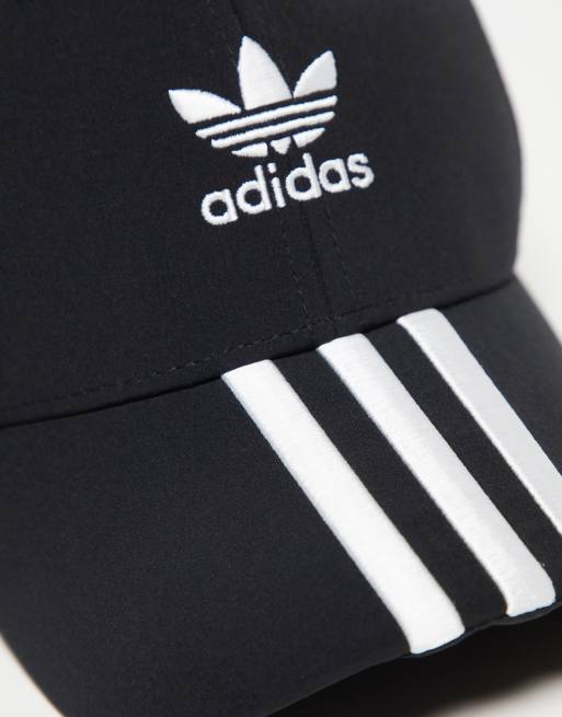 Casquette Logo Adidas : Noir Et Blanc