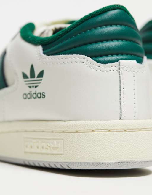 adidas Originals Centennial 85 sneakers in white with green detail