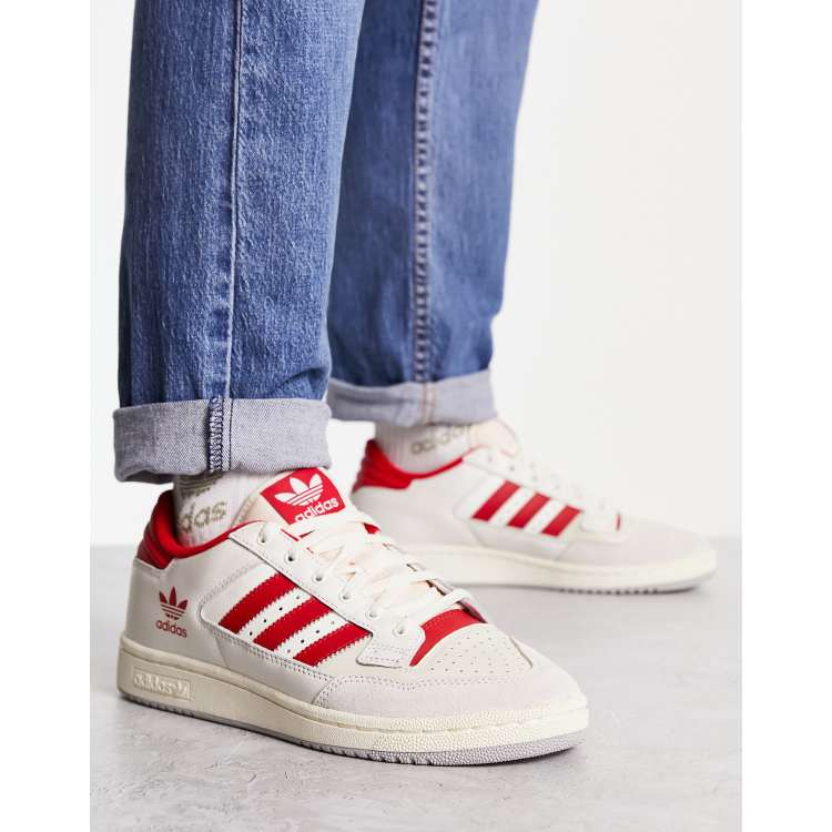 adidas Originals Centennial Baskets Blanc et rouge ASOS