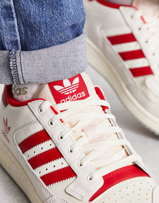 Basket adidas shop blanche et rouge