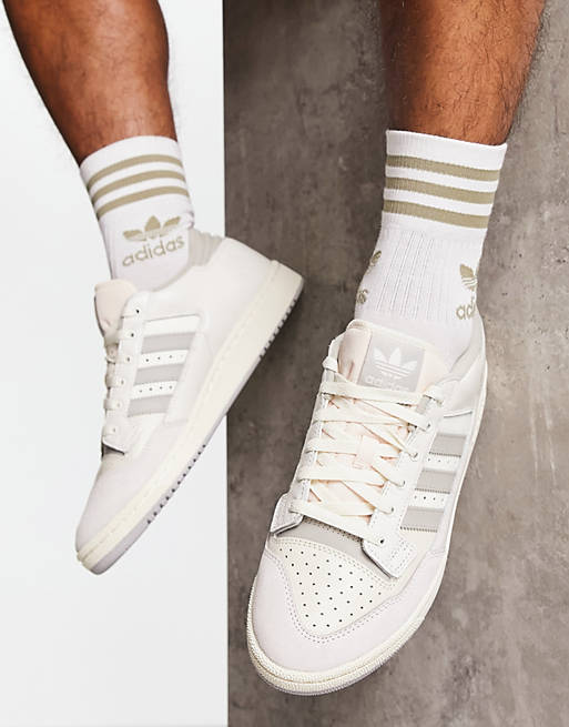 adidas Originals Centennial trainers in white and grey | ASOS