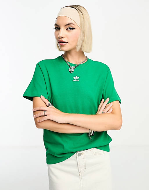 | ASOS Logo adidas Central t-shirt Originals green in