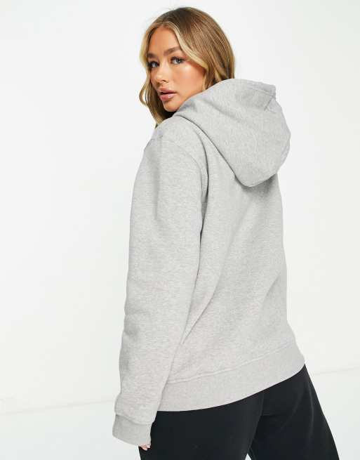 Grey adidas shop hoodie women's topshop