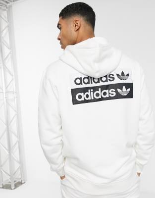 adidas central vocal logo hoodie in white | ASOS