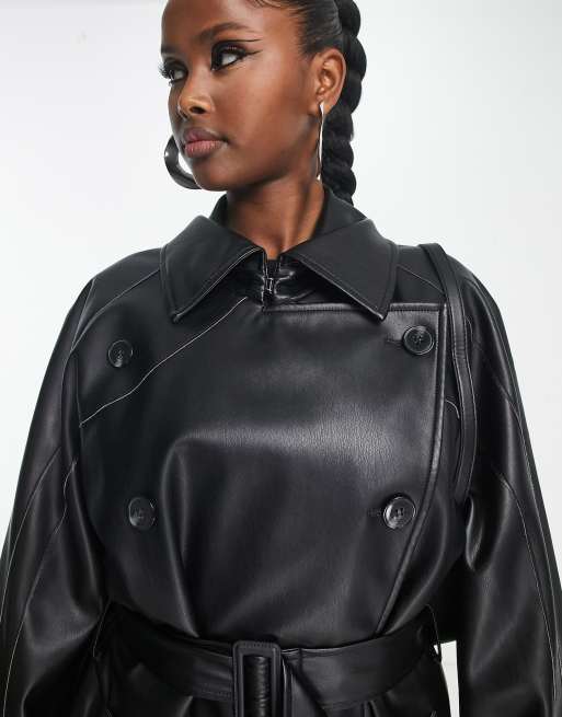 adidas Originals 'centre leather trench black | ASOS