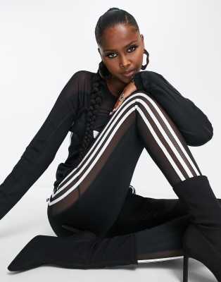 adidas Originals 'centre stage' leggings with mesh detail in maroon-Red, Compare