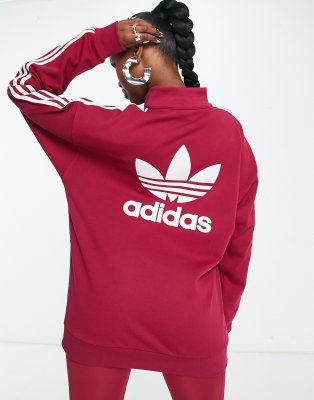 adidas Originals 'centre stage' leggings with mesh detail in maroon-Red, Compare