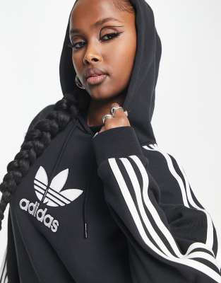 adidas Originals City Trefoil New York Hoodie in Black