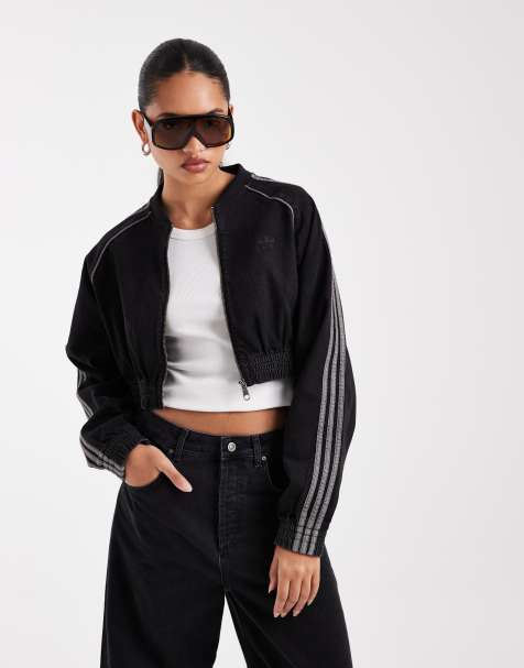 adidas Originals - chaqueta deportiva denim SST en denim negro auténtico - view 1