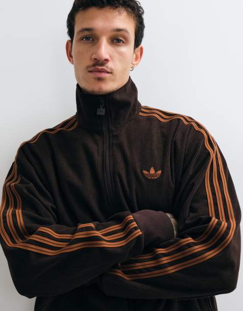 adidas Originals - chaqueta deportiva Firebird marrón de pana - view 1