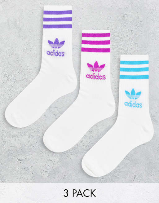 adidas Originals Chaussettes a trois bandes avec logo trefle