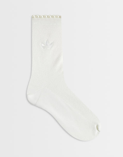 adidas Originals - Chaussettes ornées de perles - Blanc cassé - view 1