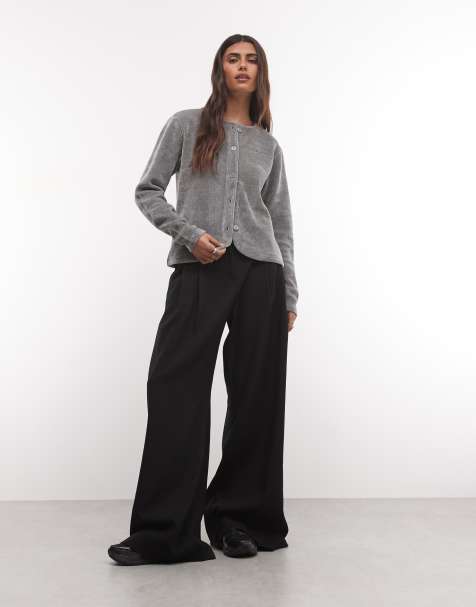 adidas Originals chenille cardigan in grey - view 1