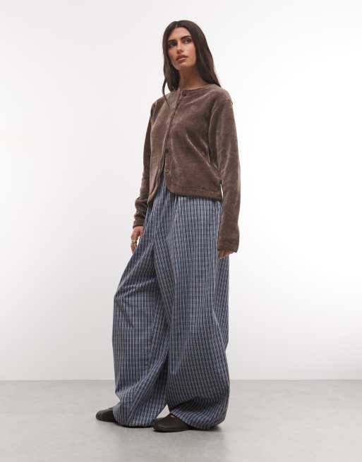 adidas Originals chenillekofta i brunt, 2 av 4