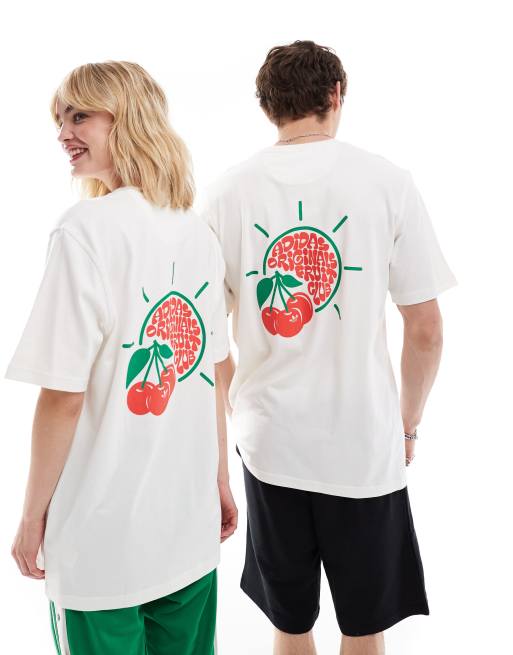 ★★海外限定 & 国内即発送★★adidas Originals CHERRY T-SHIRT adidas Originals cherry back print t-shirt in sandy pink | ASOS