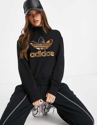 adidas sweatshirt gold logo