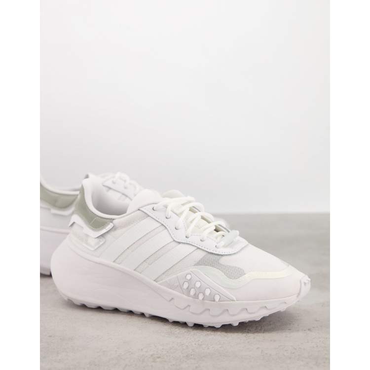 adidas Originals Choigo trainers in triple white | ASOS