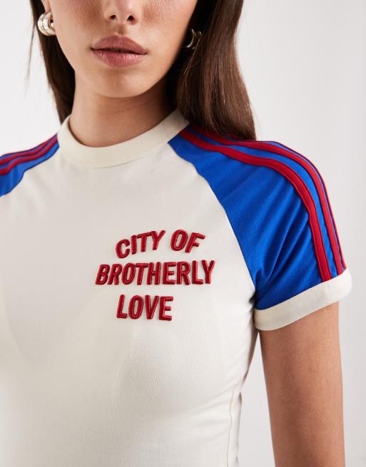 adidas Originals – City Philadelphia – T-Shirt in Cremeweiß, 2 von 4