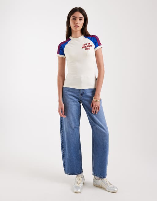adidas Originals – City Philadelphia – T-Shirt in Cremeweiß, 4 von 4