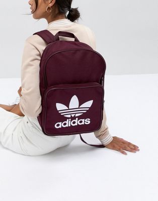 maroon backpack adidas