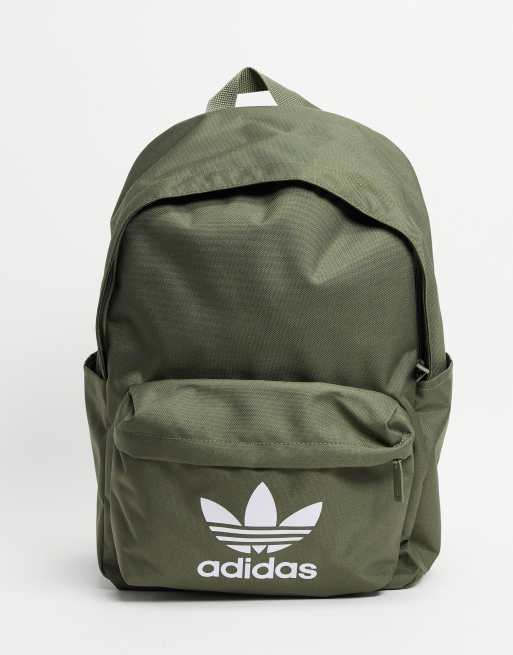 adidas Originals classic backpack in khaki ASOS