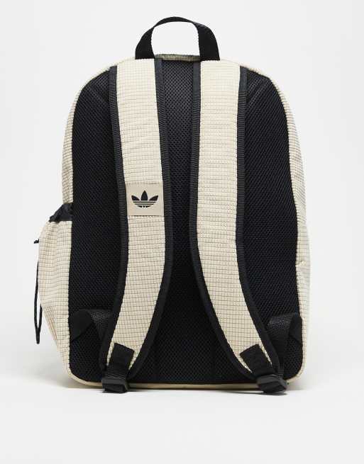 adidas Originals classic backpack in stone and black, 3 of 3
