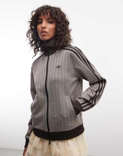 adidas Originals – Classic – Top dresowy w jasną jodełkę - view 1