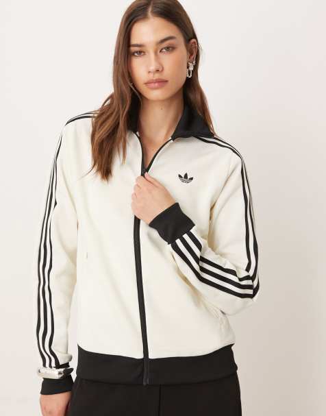 adidas Originals - Classic - Top sportivo bianco sporco e nero - view 1