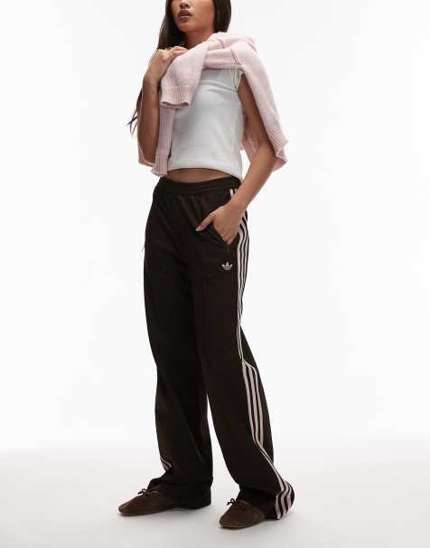 adidas Originals Classic track pants in brown and pink - view 1