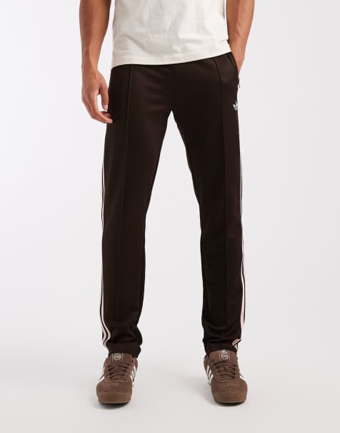adidas Originals Classic track pants in brown and pink - view 1