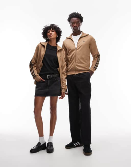 adidas Originals Classic track top in beige