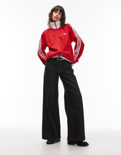 adidas Originals classic track top in red | ASOS