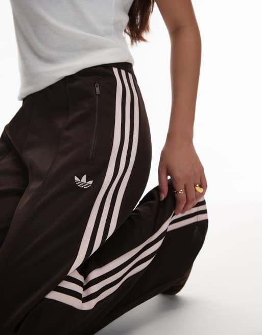 adidas Originals – Classic – Trainingshose in Braun und Rosa, 5 von 5