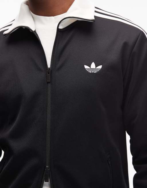 adidas Originals – Classic – Trainingsjacke in Schwarz und Weiß, 5 von 5