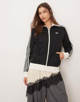adidas Originals - Classic - Trainingsoberteil in Schwarz / Weiß