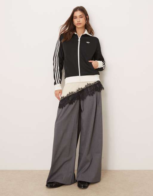 adidas Originals – Classic – Trainingsoberteil in Schwarz / Weiß, 2 von 4
